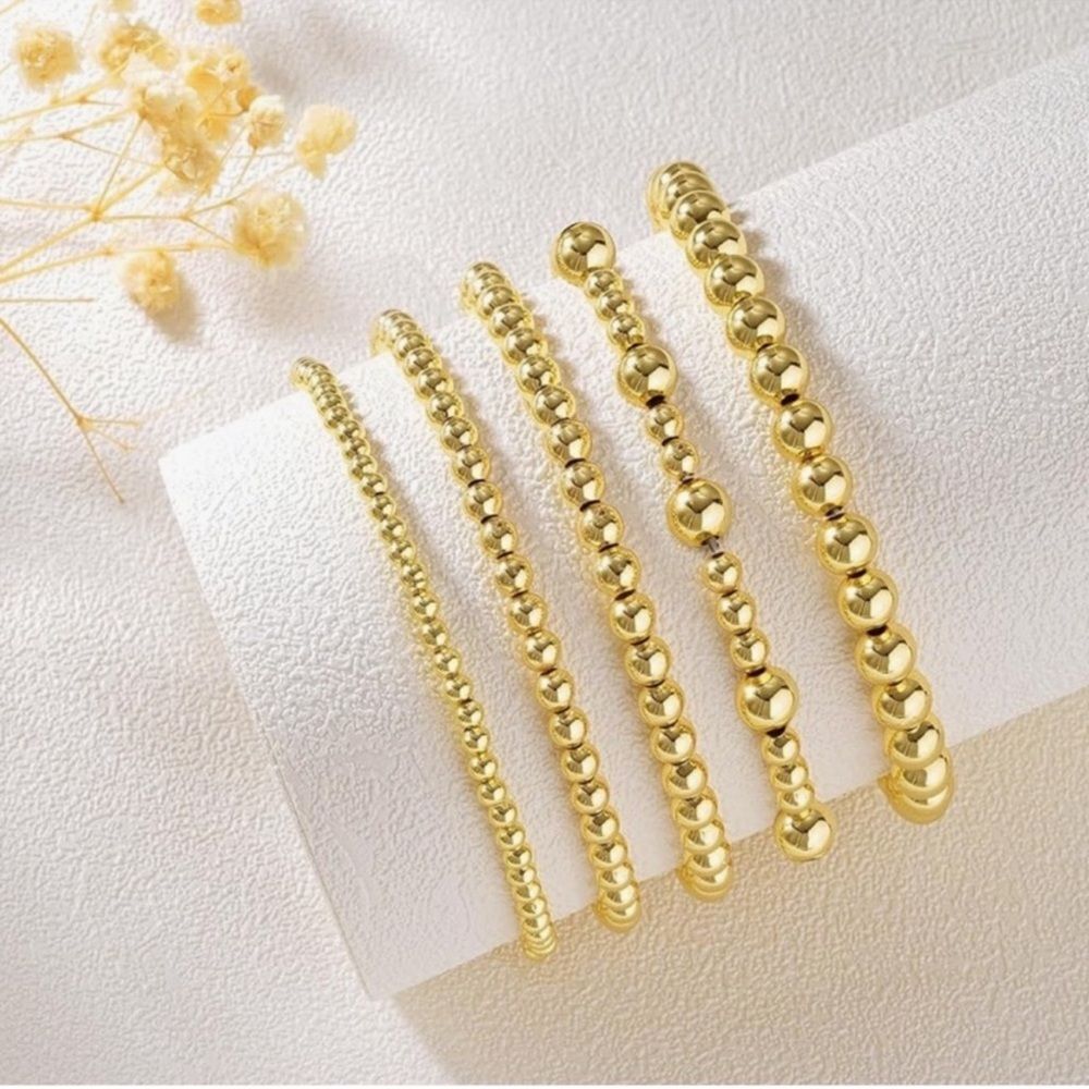 NEW 14K Gold Plated Elegant Gold Bracelet Jewelry Set